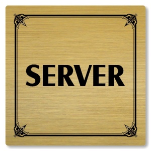 Server, 80x80mm, zlatá, Nebraska
